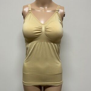 NWOT Nursing Tank Top Bra Hands Free, adjustable straps & removable pads size XL
